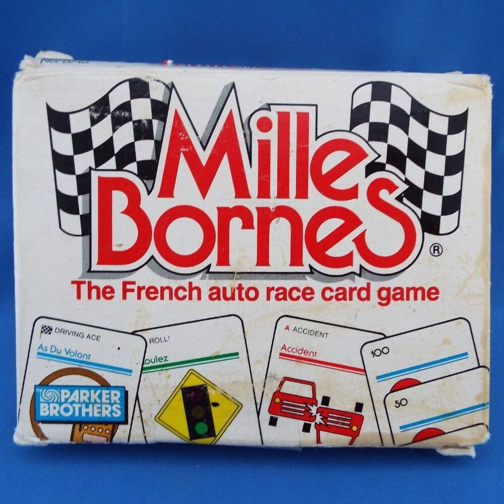 Vintage Millie Bornes French Auto Race Card Game Parker Bros. Complete! 1982 EUC